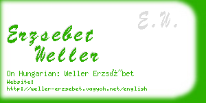 erzsebet weller business card